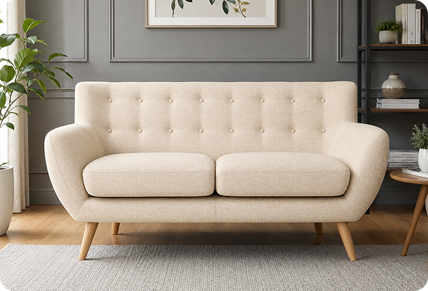 Nordic Comfort 2-Seater Sofa