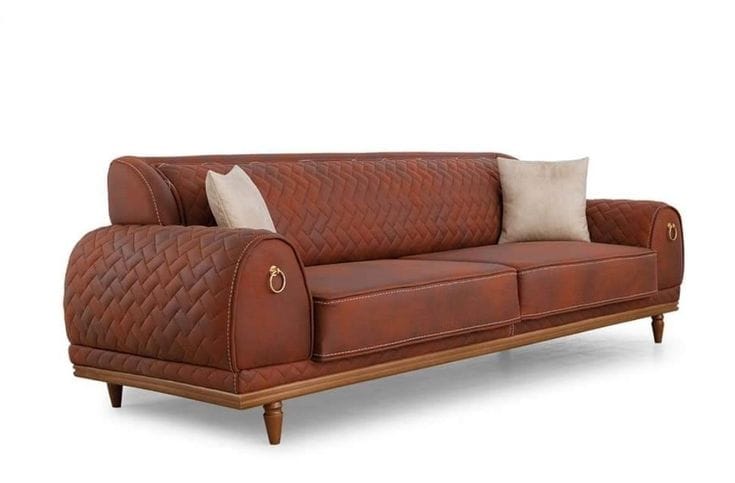 Leather 3-Seater Sofa